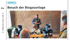 Besuch der Biogasanlage